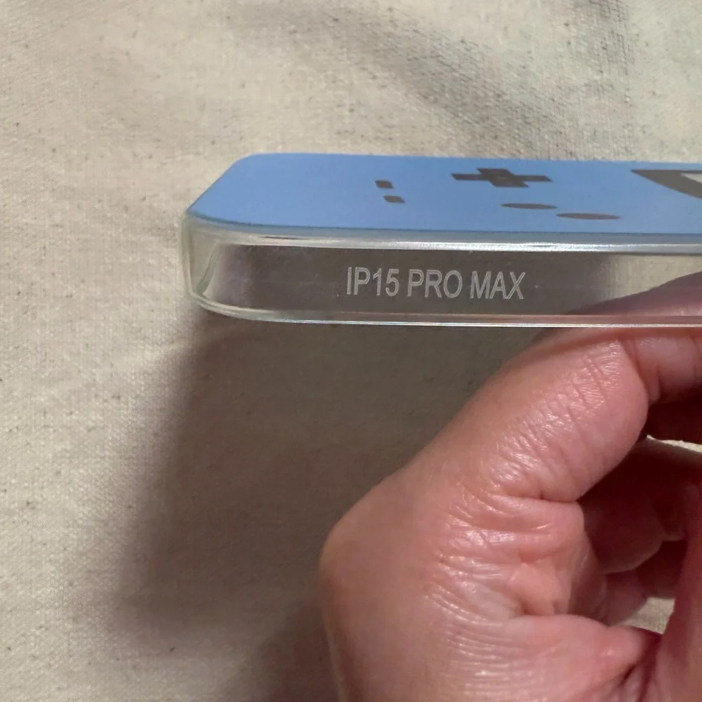 Blue Game Console iPhone 15 Pro Max Case